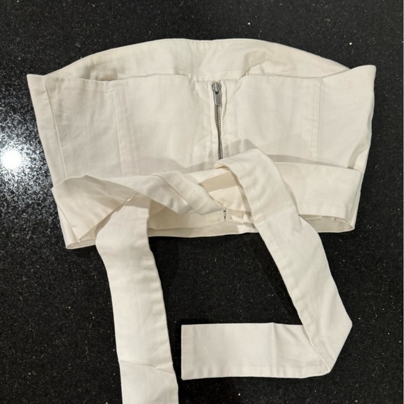 Wilfred tube top corset with tie - Picture 2 of 5